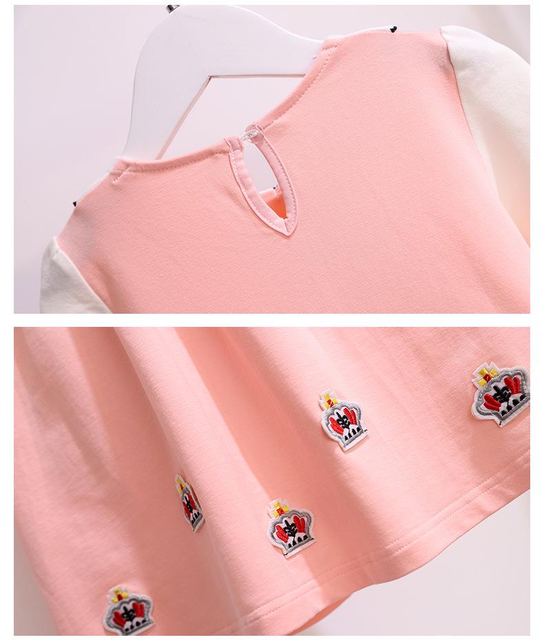 Girls’ Trendy Two-Piece-Look Princess Dress for Spring/Summer