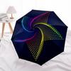 1pc Colorful Spiral Automatic Folding Umbrella - 8-Rib Compact Travel Umbrella Durable & Portable for Outdoor Use, Perfect Gift107