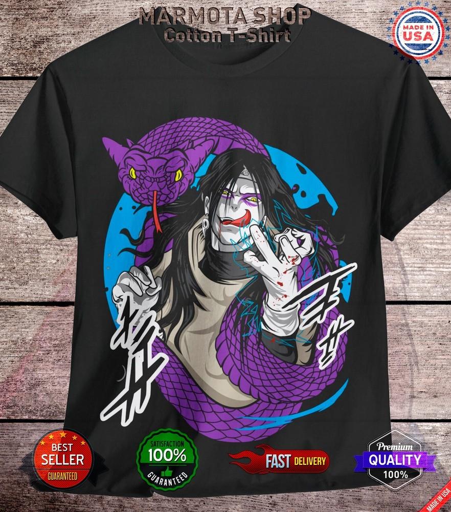 

Orochimaru Shirt Naruto Shippuden Sasuke Kakashi Anime Tee T-Shirt All Size 4XL