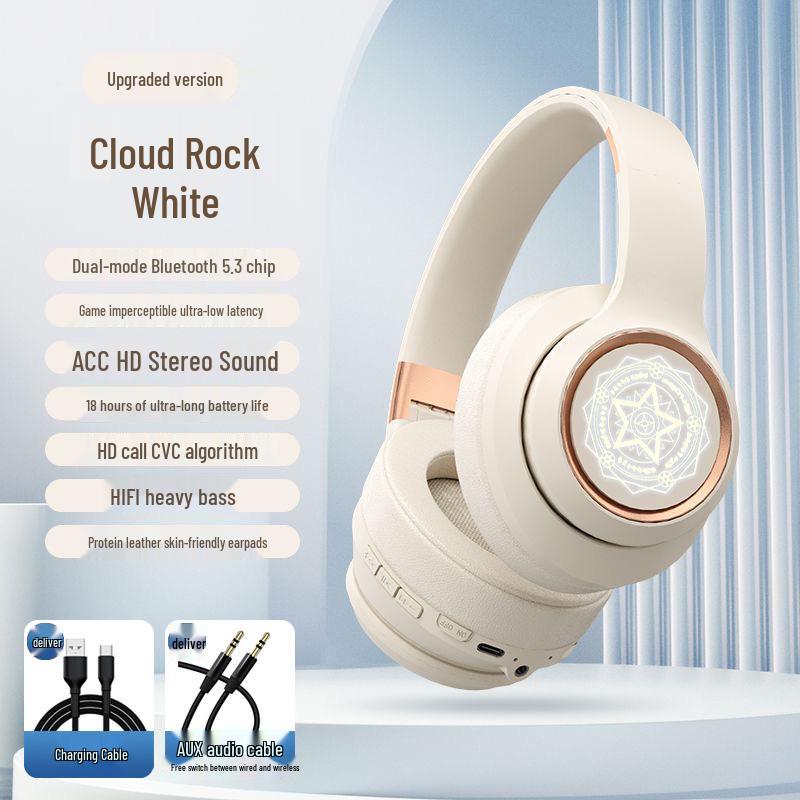 Men's Noise-Cancelling Over-Ear Bluetooth Gaming Headphones (2025 Model)