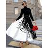 Printed Design Four Seasons Leisure Style Butterfly Pattern Printed Skirt Design Half Skirt