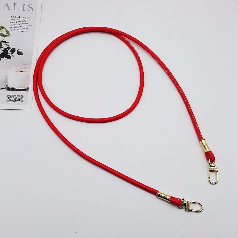 Simple and Versatile PU Square Buckle Round Leather Rope Replaceable Bag with One-shoulder Diagonal Mobile Phone Lanyard Bag Accessories