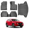 Taoredfortune 3D TPE Floor Mats & Cargo Trunk Mat 4PC Set for Mazda CX-5 KF Series (2017-Present) / Waterproof All-Weather Protection