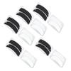 10 Pairs Eyelash Extension Gel Pad Reusable Silicone Lash Extension Gel Pad Notched Black White