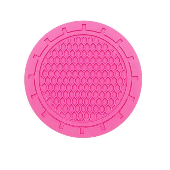 Honeycomb Car Cup Coasters Anti-Slip PVC Cup Holder Pad Universal Water Cup Mat for Car Interior Decorative Auto Accessories