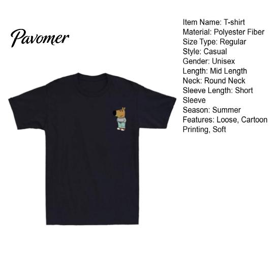 Men Energetic T-shirt Unisex Summer Cartoon Printing Chill Guy Graphic Loose Round Neck Short Sleeves Pullover Top Casual School Sport Clothes