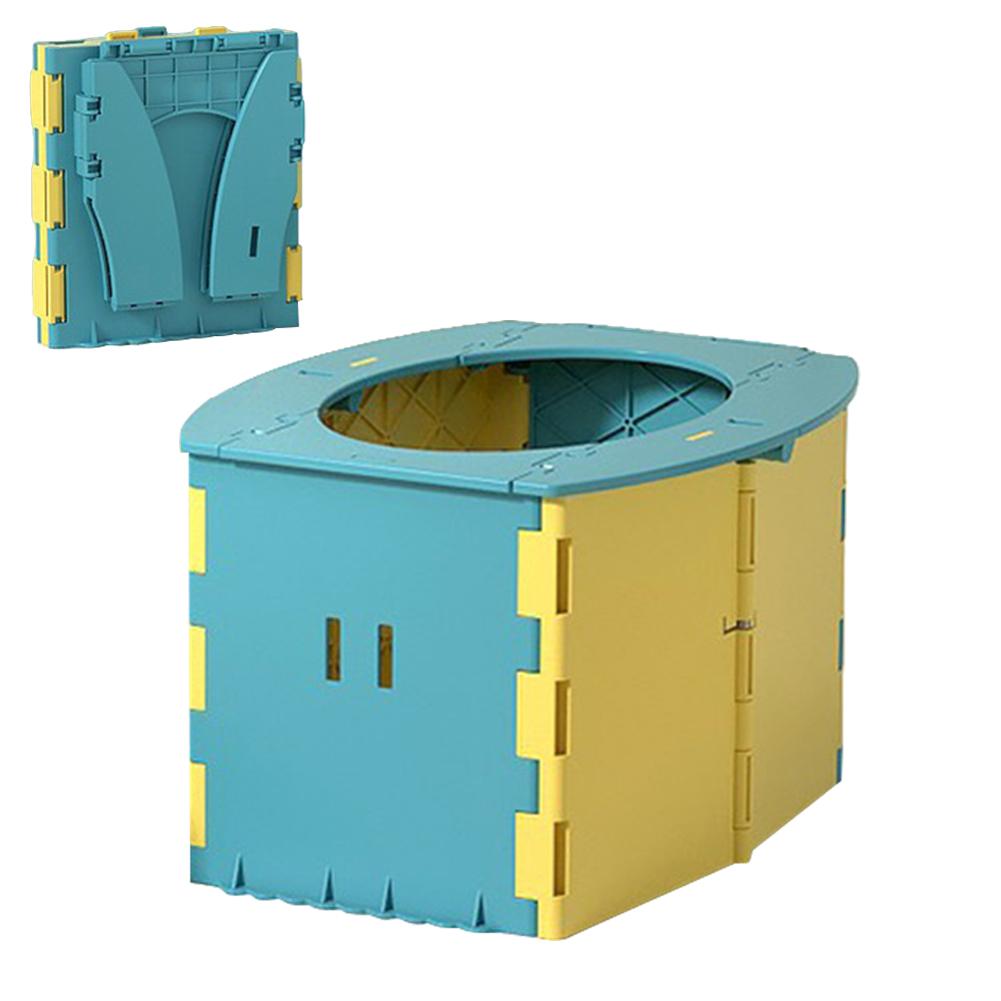 

Детский складной туалет с пакетом для уборки, портативный дорожный горшок для малышей, износостойкий, удобный детский туалет для автомобиля, кемпинга