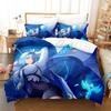 Kawaii Anime Genshin Impact Eula Lawrence Bedding Set Single Twin Full Queen King Size Duvet Cover