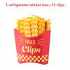 12PCS Food Safe French Fry Shaped Sealing Clips Reusable Snack Bag Clips for Kitchen Pantry Storage Organization