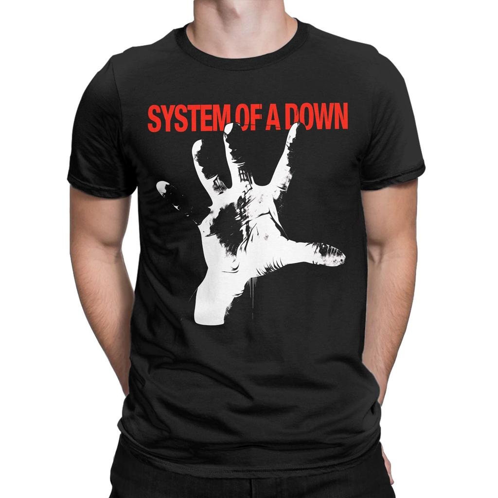 System Of A Down T Shirts for Men Pure Cotton Creative TShirts O Neck  Tees Short Sleeve Clothing Gift Idea
