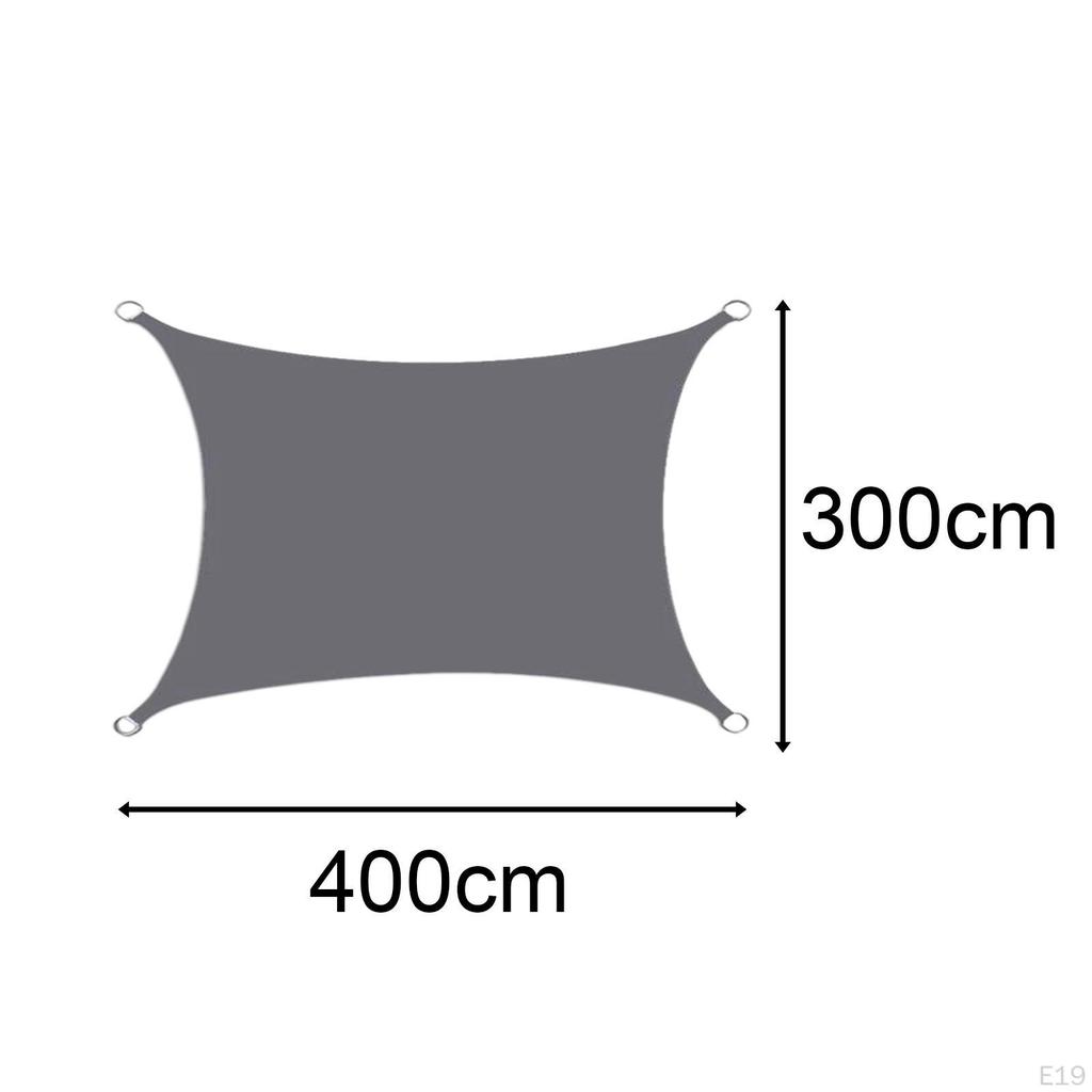 Fabric Awning Shelter, Waterproof Shade Sail Rectangle Canopy for Patio Carport Outdoor