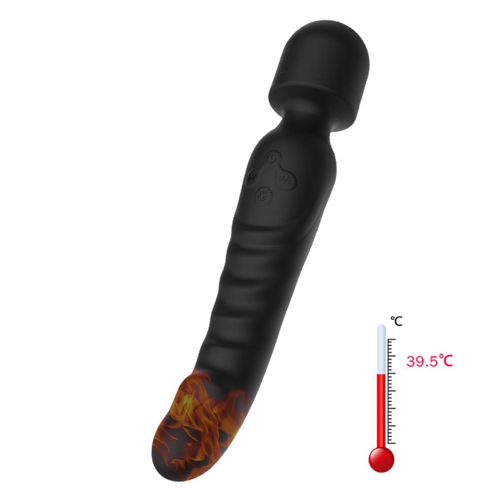 AV Magic Wand Vibrators Sex Toys for Women Clit Stimulator G Spot Massager Female Vagina Masturbator Erotic Adults Telescopic Dildo Stick with Heating