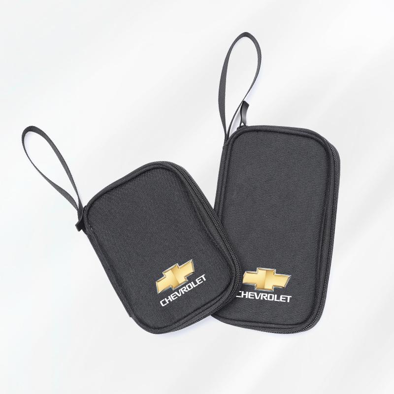 Bærbar biloppbevaringspose for Chevrolet Spark Captiva Cruze Tracker Orlando bilnøkler førerkort Kabel Gadget Kortlomme