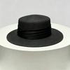 Fashion Wide Brim Summer Sun Hats UV Protection Ribbon Decor Flat Top Hat Versatile Adjustable Beach Hats for Women
