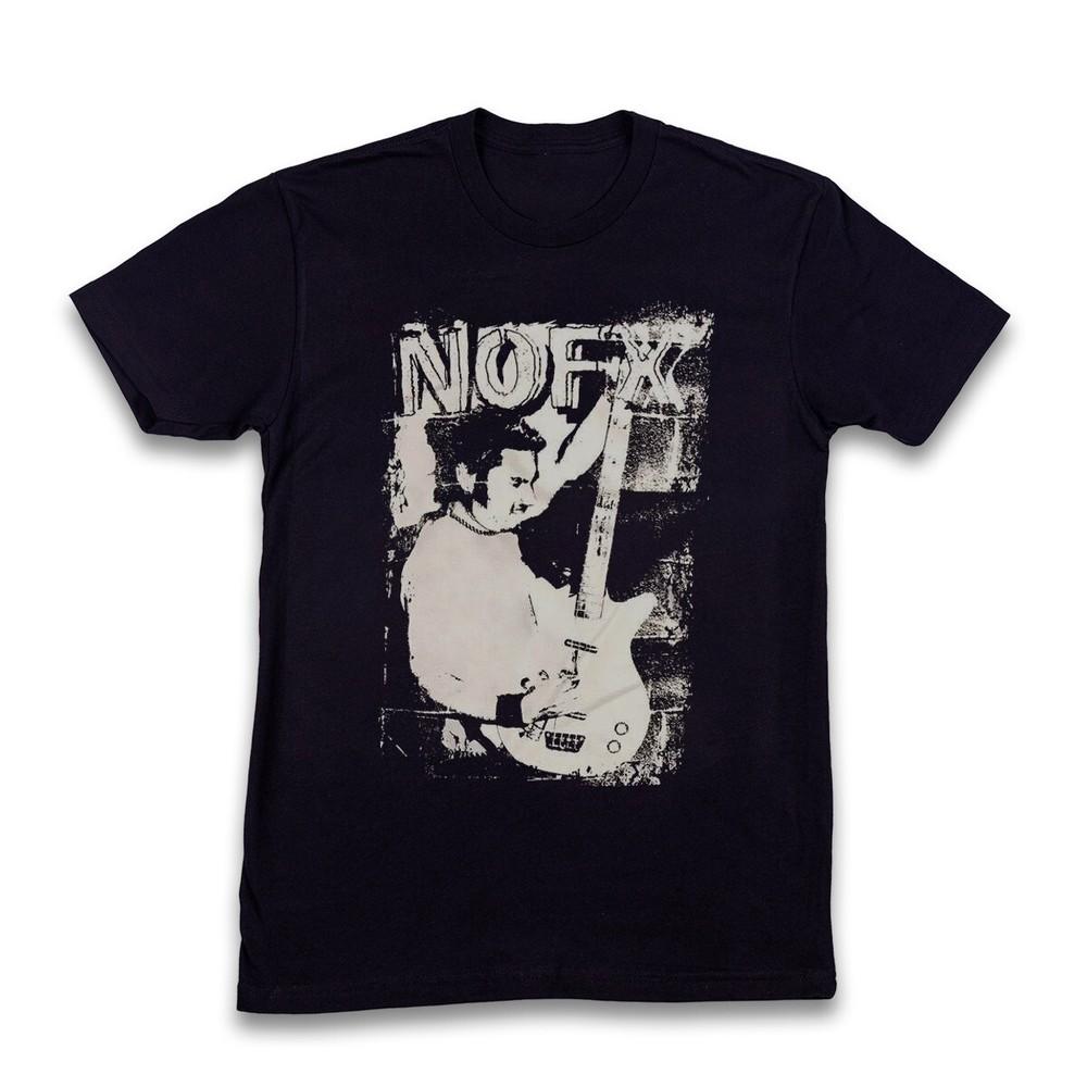 Vtg NOFX - Fat Mike T-shirt, Unisex Black Cotton T-shirt, Size S-5XL Unisex T-Shirt L