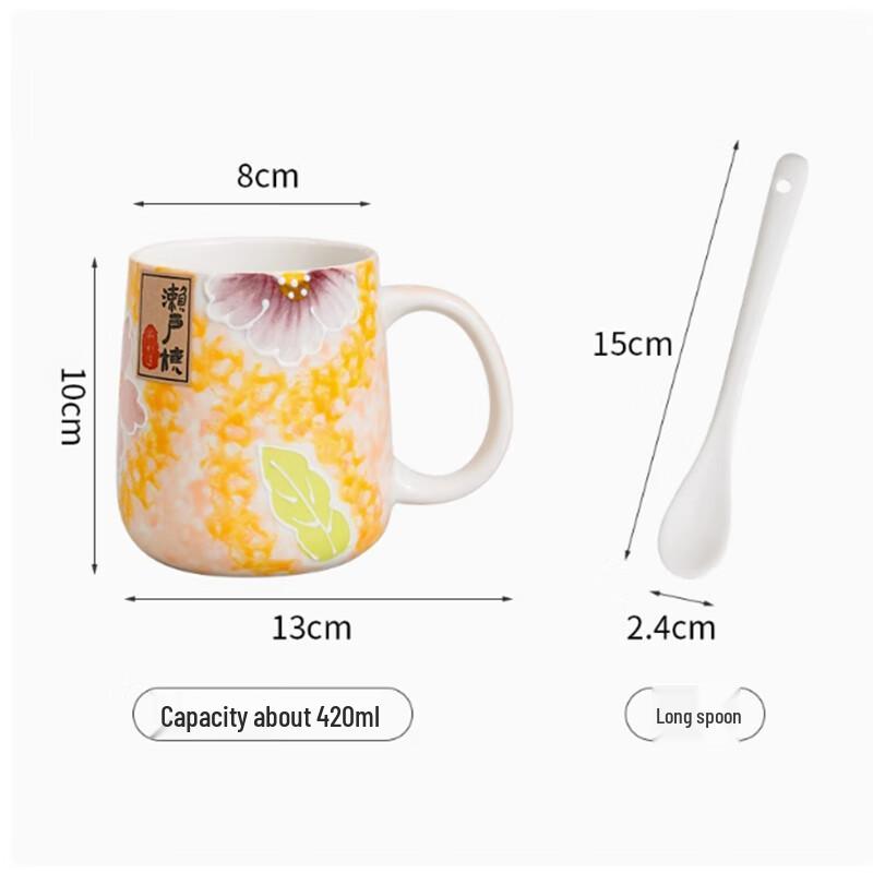 Langxi Four Seasons Ceramic Hand-Painted Mug Set