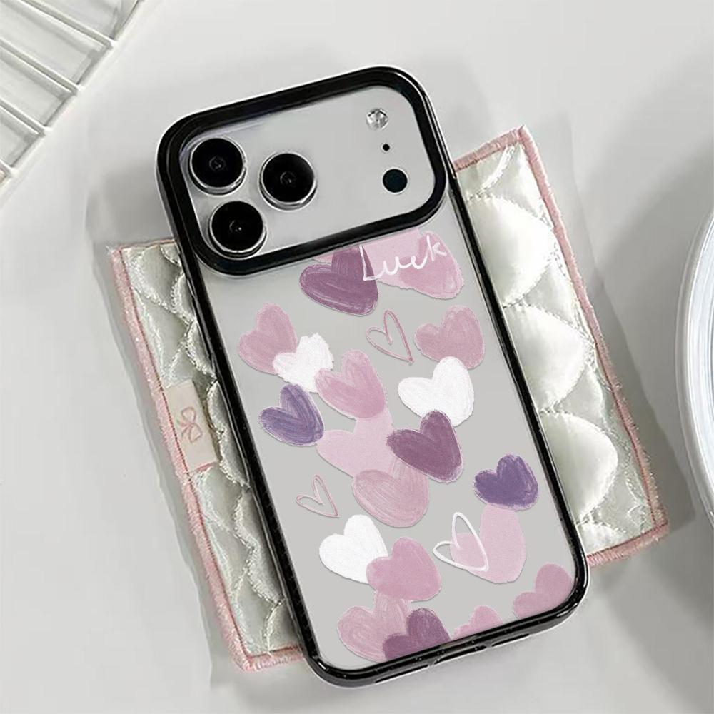 Amore-Love Italian Romantic Pink Lettering Phone Case for IPhone 16 12 13 11 17 14 15 Pro Max Shockproof Cover 15 Pro
