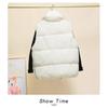 Women Vest Parkas Sleeveless Solid Jackets Zipper Splice Thick Vests Pockets Stand Collar Coats Warm Elegant Lady Parka
