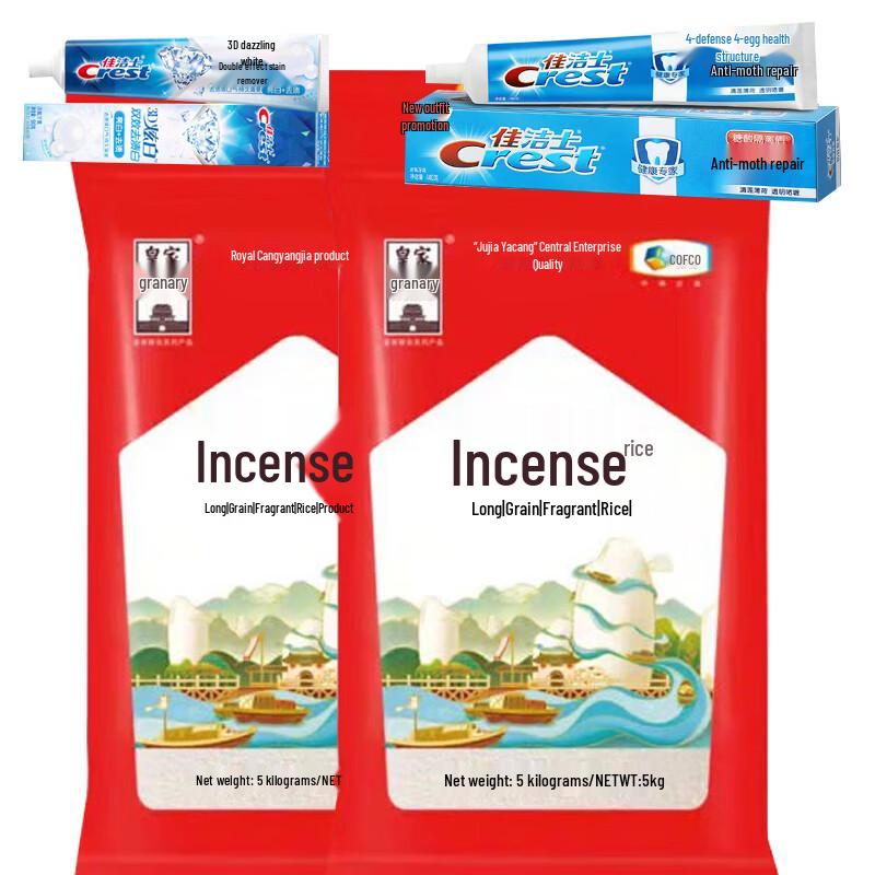 Crest Toothpaste & COFCO Rice Family Pack