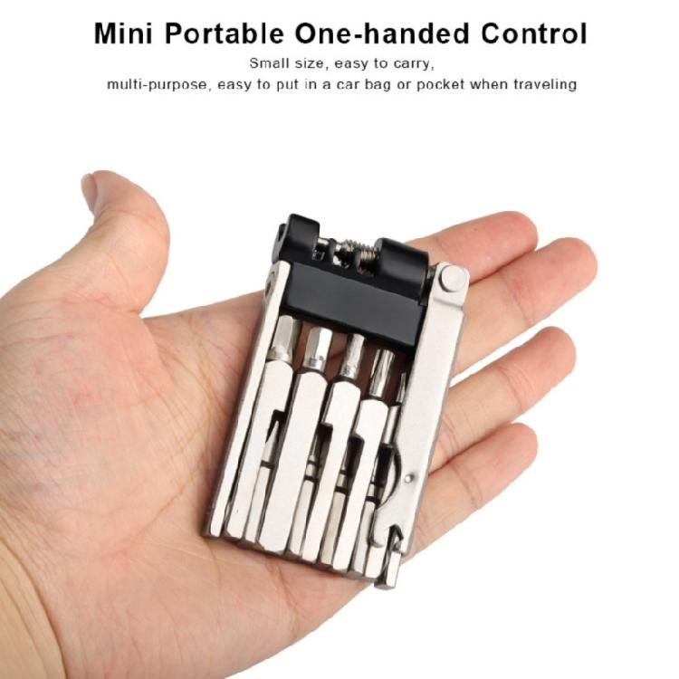 Инструмент для регулировки велосипеда со встроенными советами по ремонту, компактным корпусом и единой компоновкой для обслуживания, предназначенный для регулярного использования и места в сумке для хранения