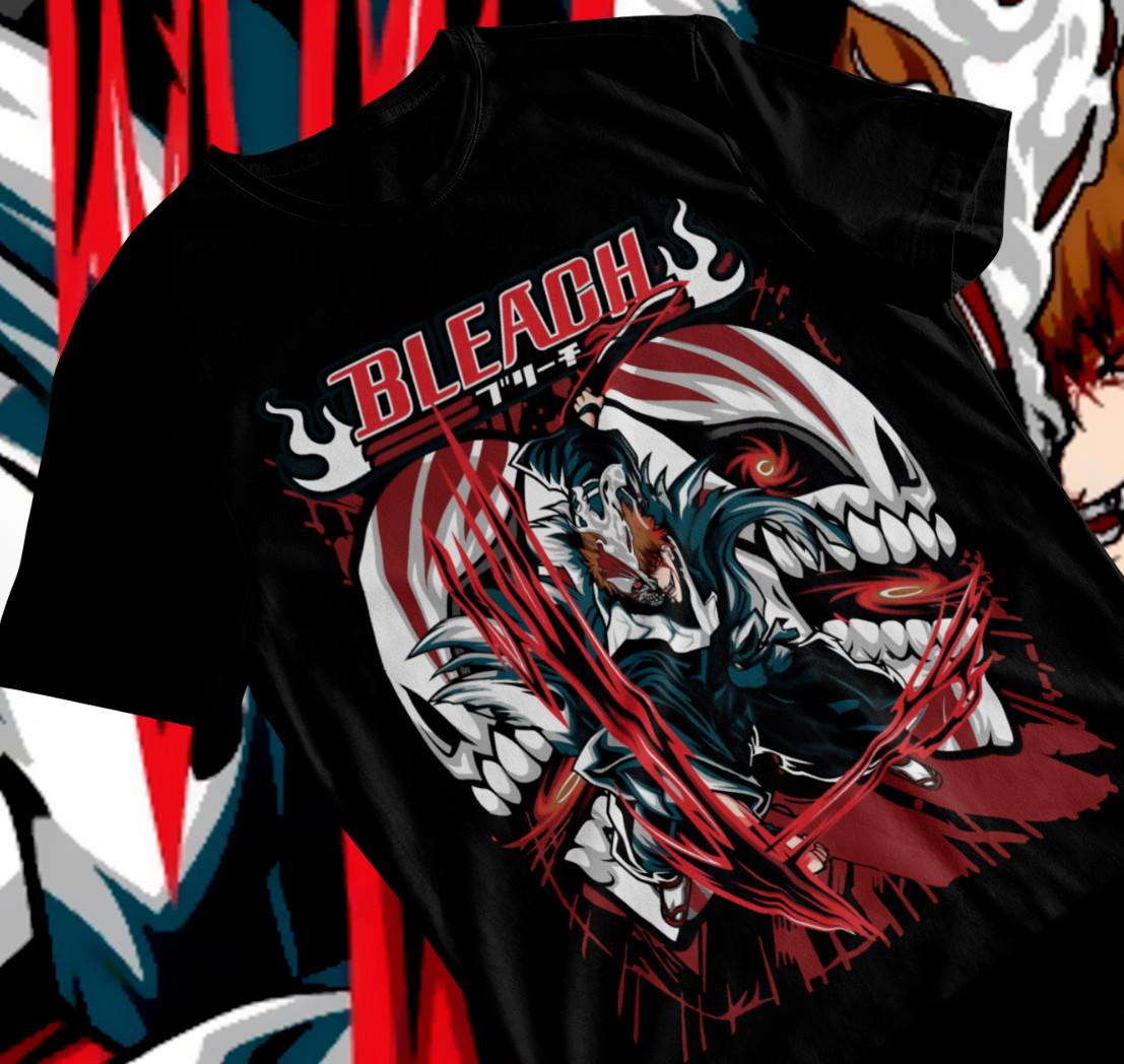 Bleach Ichigo Kurosaki Manga New T-shirt Anime Manga Graphic Soft Tee XXXXL