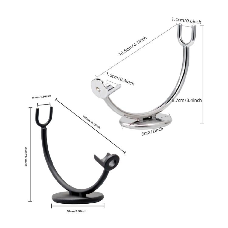 Contemporary Simple Razors Display Stand With Textured Grip And Corrosion Resistant Finish Bathroom Razors Organizers