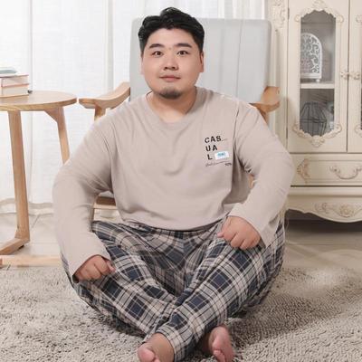 Herren Frühling & Herbst Baumwolle Langarm Pyjama Set für alle Altersgruppen