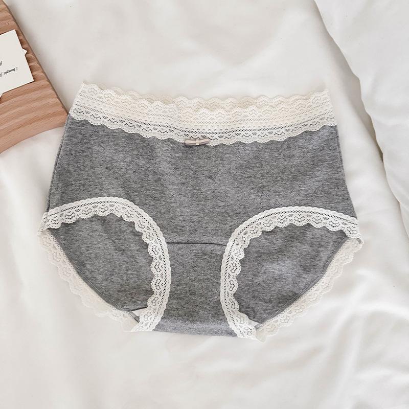 Women's Summer Thin New Lace Edge Cotton Antibacterial Crotch Triangle Briefs