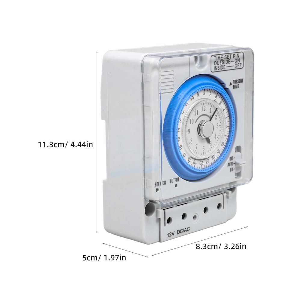 Mechanical Timer White Portable Precise Timer for Home Kitchen Cooking Baking Countdown Time Control Switch 36vac Dc