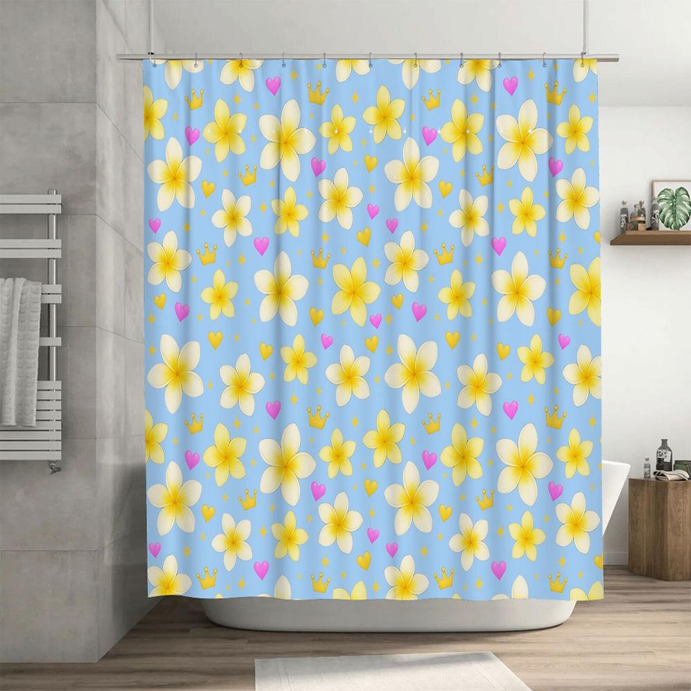 Blumen Duschvorhang Wasserdicht Botanisches Muster Badezimmer Dekoration Natur Blumen Druck Stoff Liner Vintage Bauernhaus Stil Moder