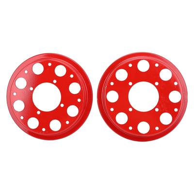 2-Piece Motorcycle Wheel Rim Set, Front and Rear Aluminum Alloy Red Polished Rims for Monkey, Gorilla, Z50A, Z50, Z50J, and Z50R