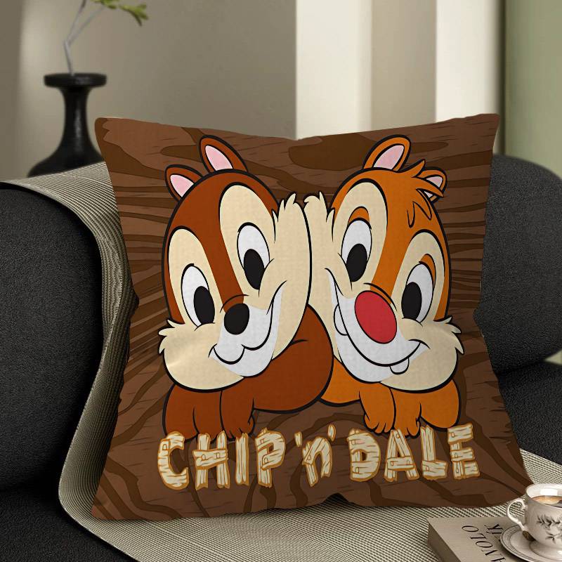 Cartoon C-Chip n D-Dale Stitch Lucky Dragon pillow cover sofa cushion cover home room decoration children gift
