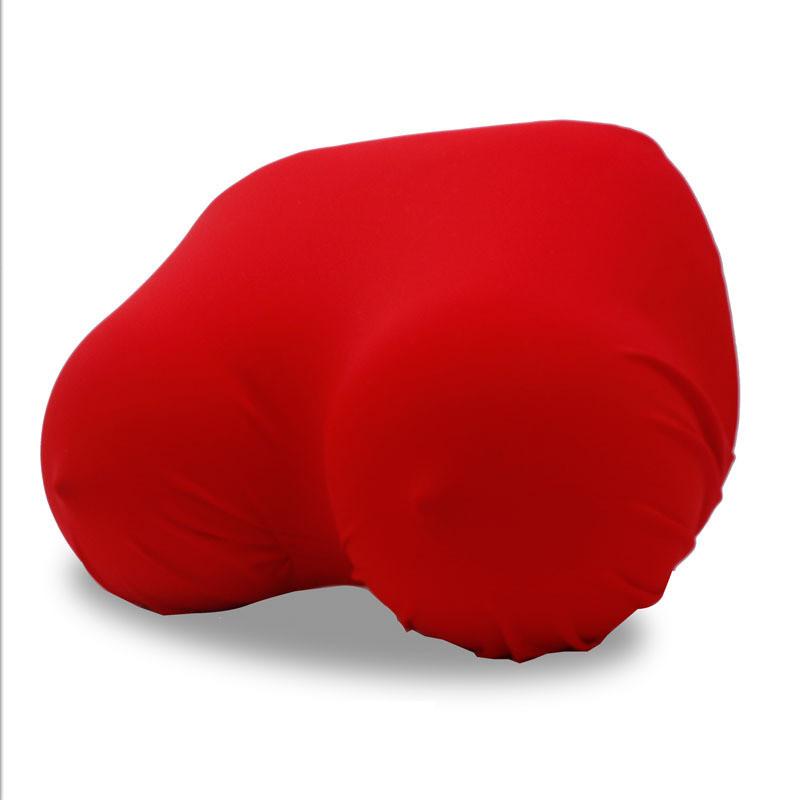 Memory Foam Funny Breast Pillow With Solid Color For Novelty Gift And Home Decor