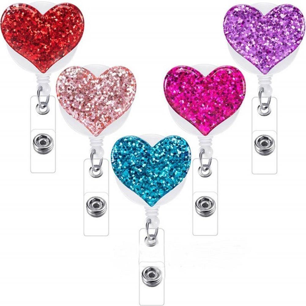 Nurse Doctor Work Card Work Card Holder Clip Heart Badge Holder Name Tag Holder Badge Holder Clip