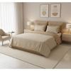 Bedding Set - 1 Duvet Cover 140 X 200 Cm + 1 Pillowcase 60 X 60 Cm - 100% Reinforced Cotton - Grey / Mustard Yellow / White
