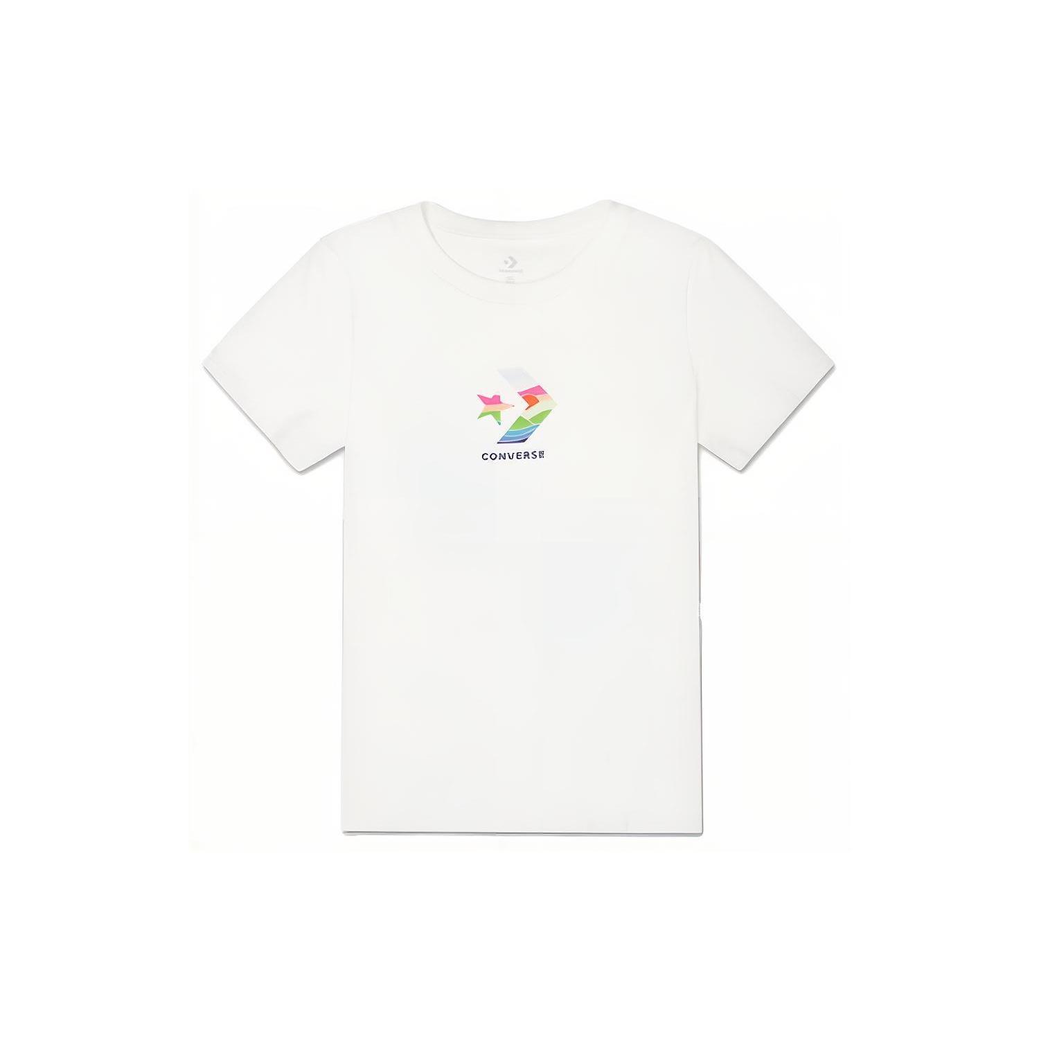 (WMNS) Converse Sun Fill Star Chevron Classic T-Shirt Asia Sizing White Women s 10022179-A01 XL