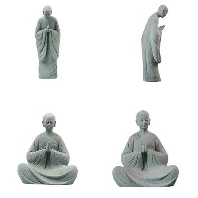 Aquarium Decoration Buddhas Statues Figurines Fish Tanks Decorations Buddhas Sculpture Ornament for Home Desk Decors