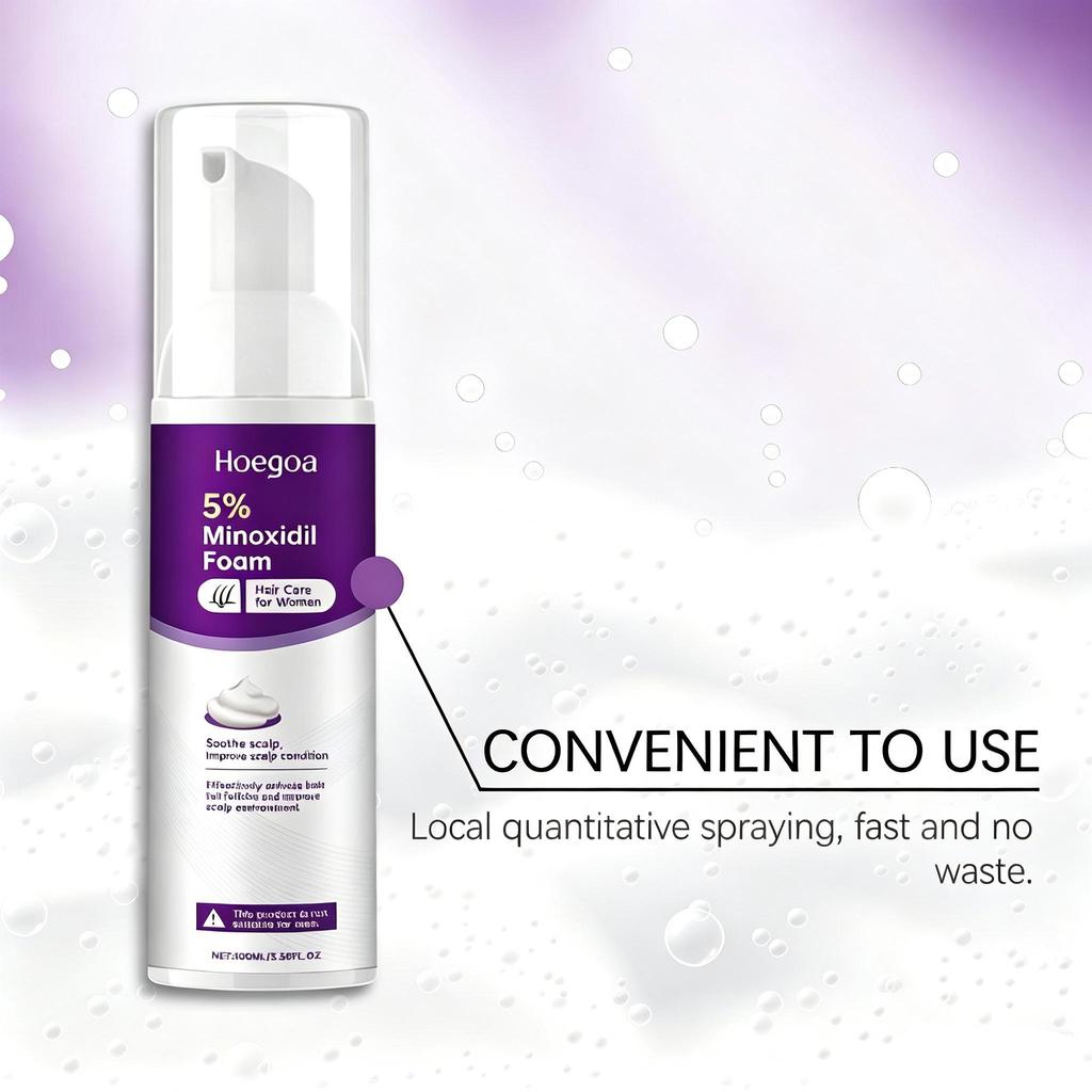 Hoegoa disposable hair Care Mousse dense foam texture Ladies scalp moisturizing and supple daily hair care products 100ml