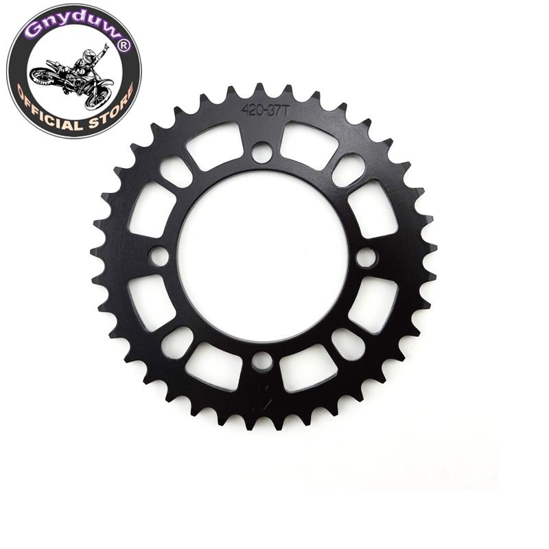 Gnyduw Rear Sprocket 420 76mm 35T/37T/39T/41T/43T For SDG Hub Wheel Pit Dirt Bikes Pitmotards YCF Stomp Thumpstar Parts