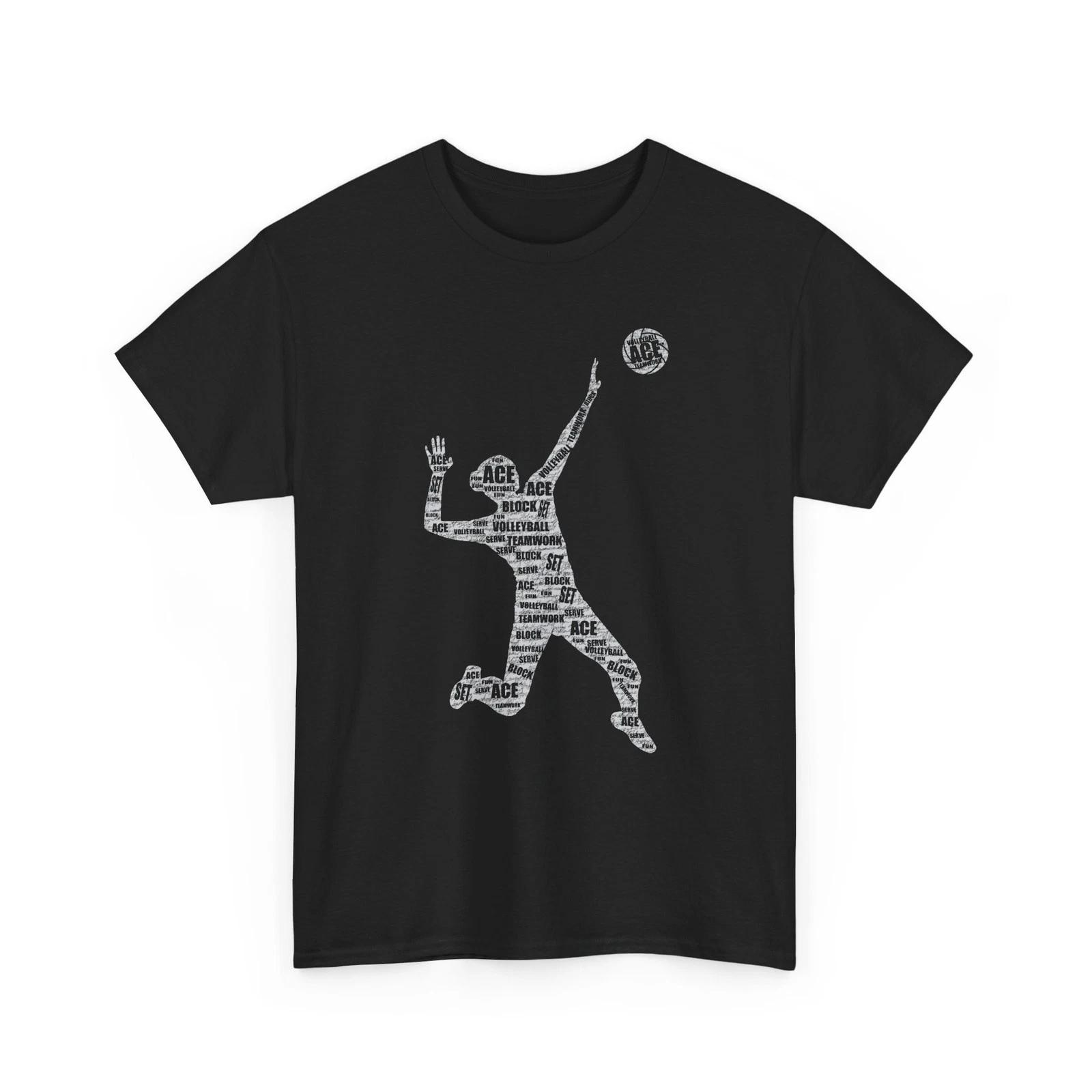 Volleyball Player T shirt, Sports Lover Volleyball Fans Women T shirt 4XL