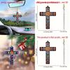 Pingente de Cruz de Páscoa em Acrílico para Carro Com Design Minimalista Para Decoração de Interior de Veículo