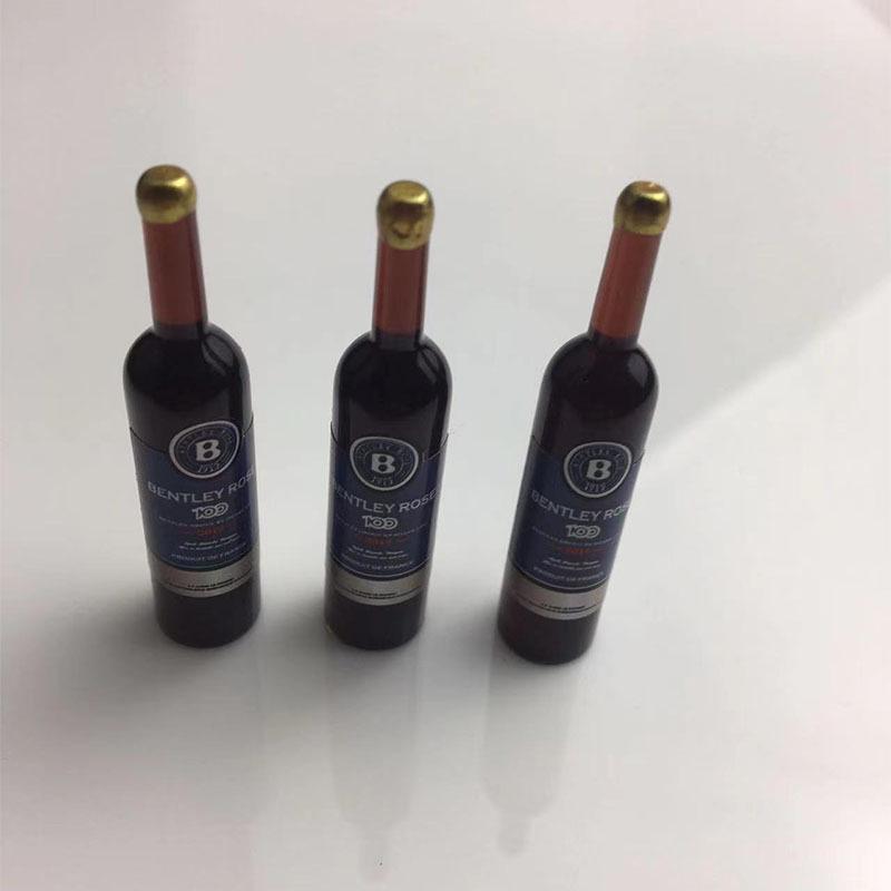 Μινιατούρες Ρητίνης Μοντέλα Μπουκαλιών Κόκκινου Κρασιού για Κοσμήματα και Μικροτοπία