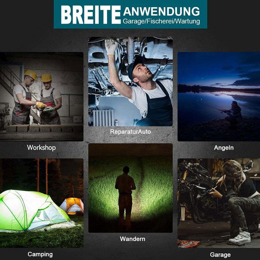 Cordless 4 Inch LED Light Portable Outdoor Spotlight Dual USB Light Lamp Emergency Flashlight For Makita 18V Battery(No Battery)