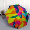 1pc Colorful Abstract Automatic Open/close Folding Umbrella, Compact Portable Travel Umbrella, Cute Umbrella, Durable Construction yy260328006