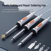 Dual Power 60W EU Plug Electric Soldering Iron with Switch - Ideal for Cutting Plastic Flower Pots