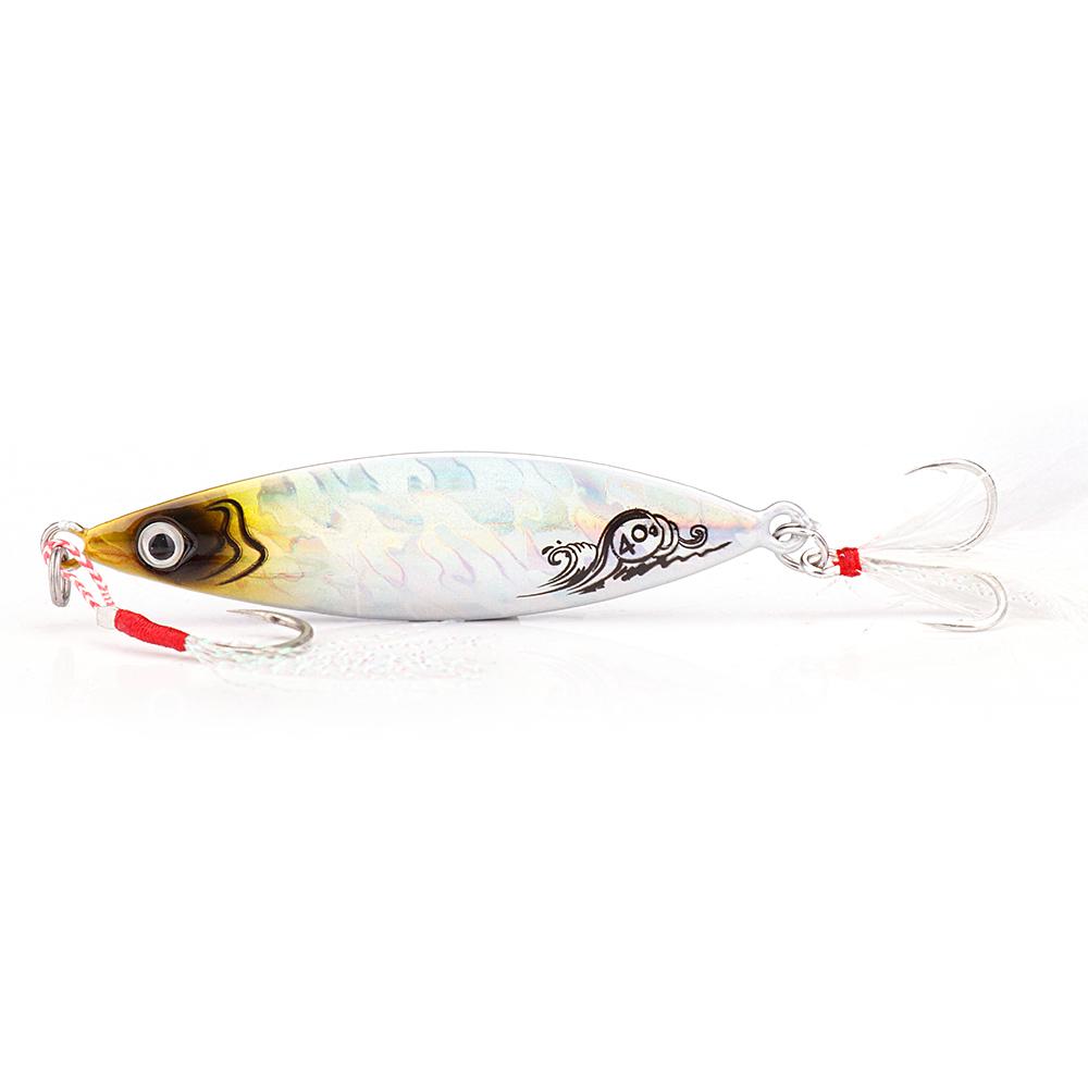 

Metal Jigs Slow Jigging Lures For Saltwater Fishing Shore Jigging Bass Cod Grouper 20G-60G Premium Durable Quality 20g 68mm