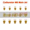 15Pcs Carburetor Main Jets Set 60-130 M6 For 12mm-17.5mm Dellorto For Dellorto PHNL PHVA PHBH Carb Main Jet PHBN PHVB PHBGCarburetors Jets 7