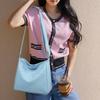 Women Soft PU Leather Hobo Crossbody Bag, Large Capacity Casual Shoulder Purse, Lightweight Adjustable Strap Tote Bag for Daily Travel Work