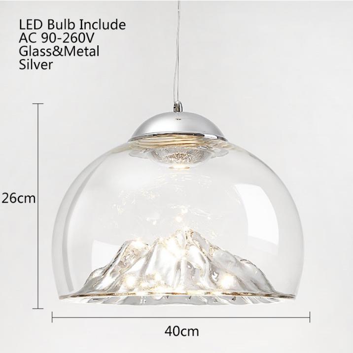 Art Deco Novelty Glass Mountain Pendant Light Led Modern Loft Home Hanging Lamp Bedroom Lobby At A Low S On Joom E Commerce Platform Novelty Glass Mountain Pendant Light, Chandelier Hanging Mountains