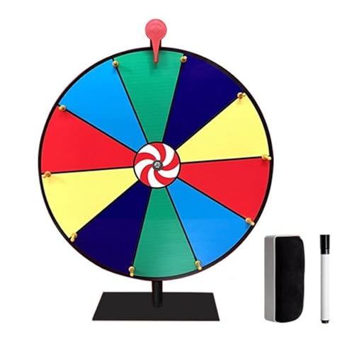 

Asdays Roulette Wheel, Tabletop/Floor-Standing, Rotating, Perfect for Lottery Drawings, Exhibitions, Festivals, Events, and Casinos (30cm)